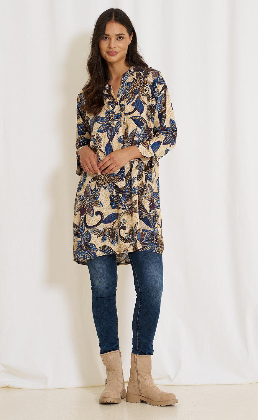 Marta Du Chateau Kjole - 2604B Valentina - Blue