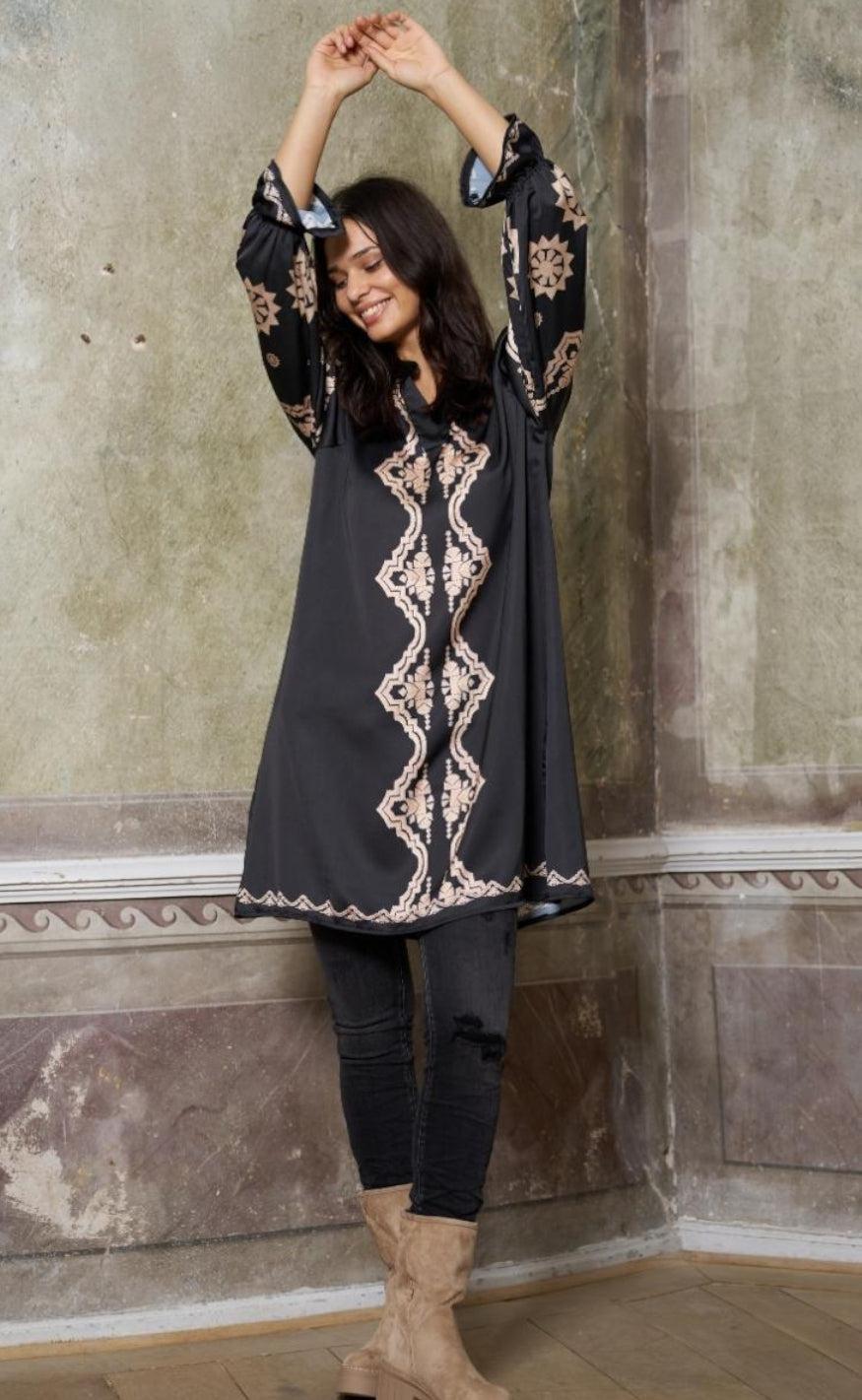 Marta Du Chateau Kjole - 3633 Pernille - Black