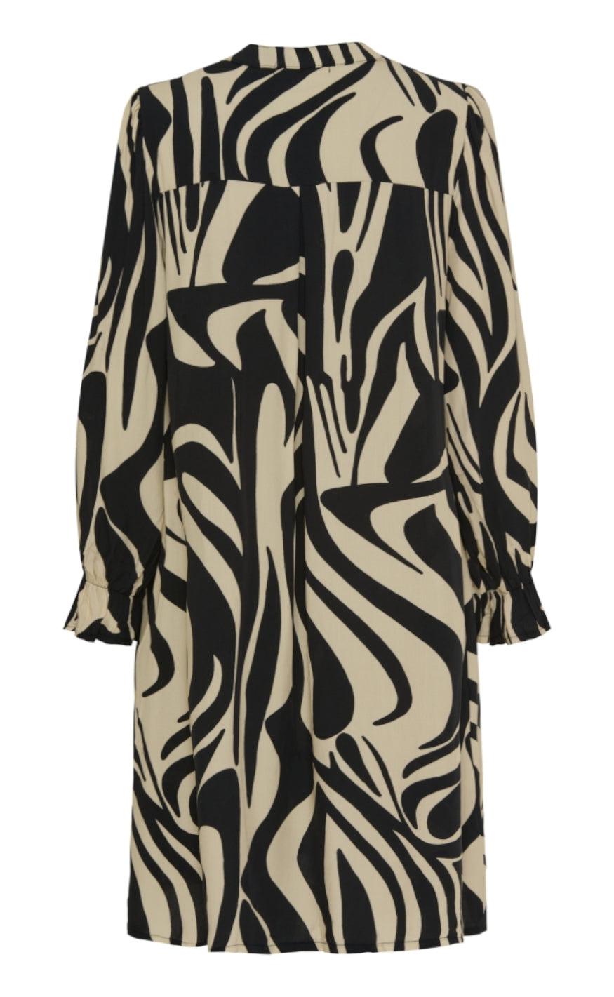 Marta Du Chateau Kjole - 3633 Pernille - Black/Beige