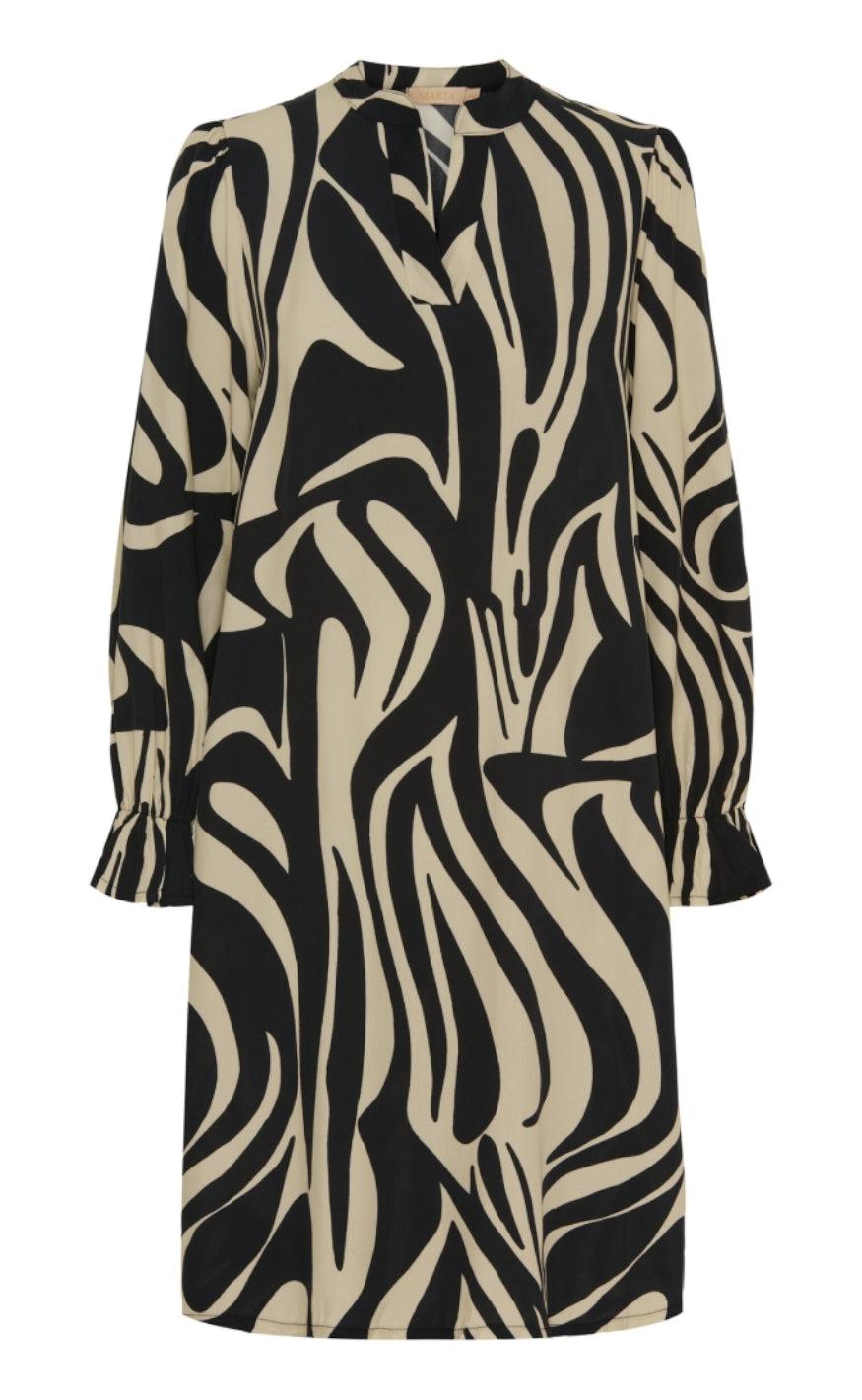 Marta Du Chateau Kjole - 3633 Pernille - Black/Beige