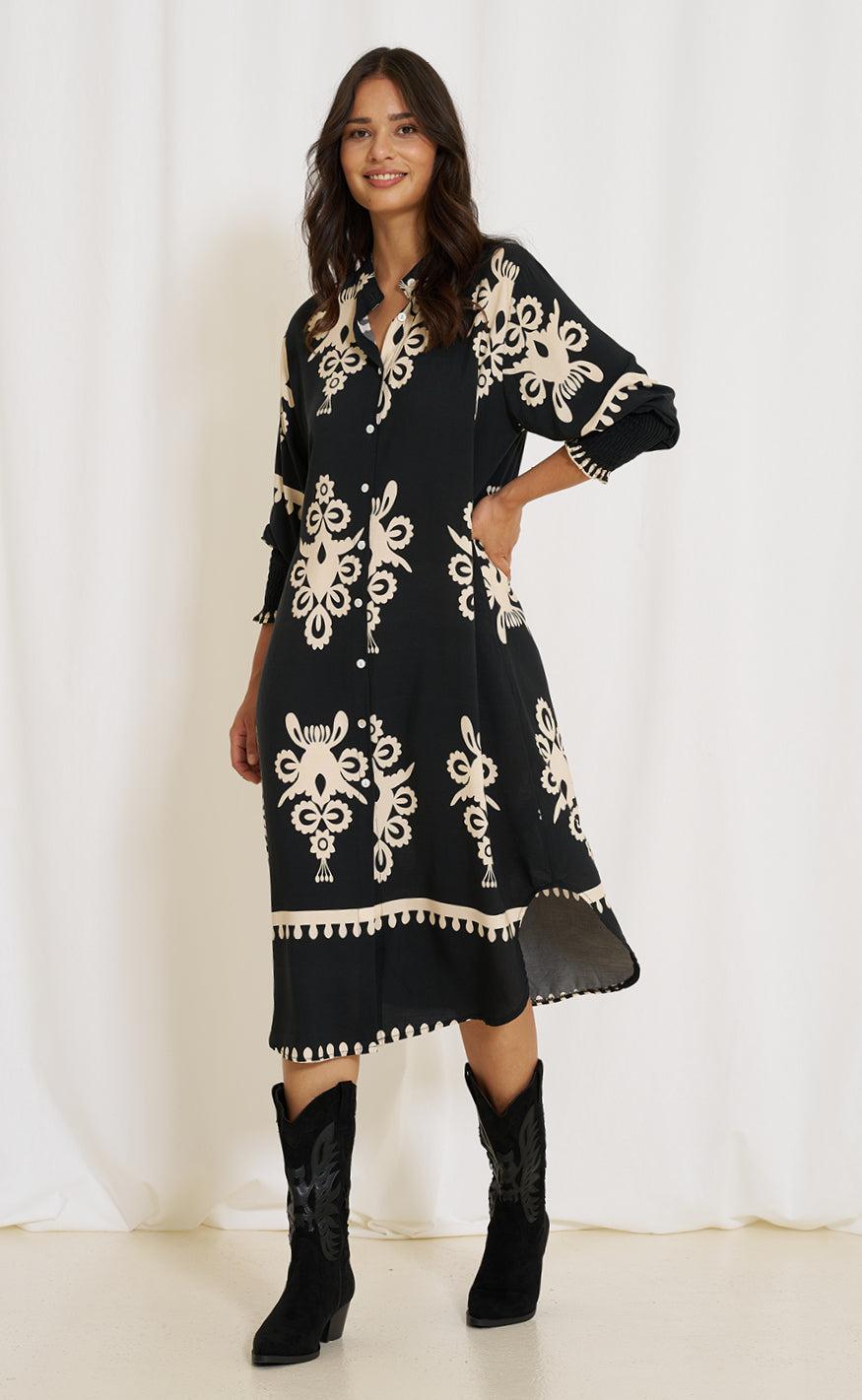 Marta Du Chateau Kjole - 4991B Merle - Black