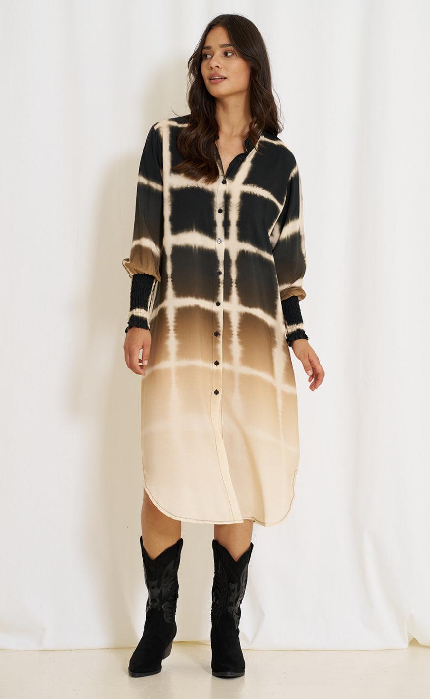 Marta Du Chateau Kjole - 4991B Merle - Black Mix 610