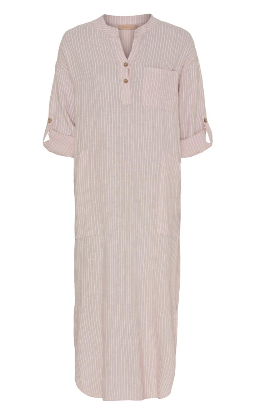 Marta Du Chateau Kjole - 93911-1 Ness - Rose/White Stripe