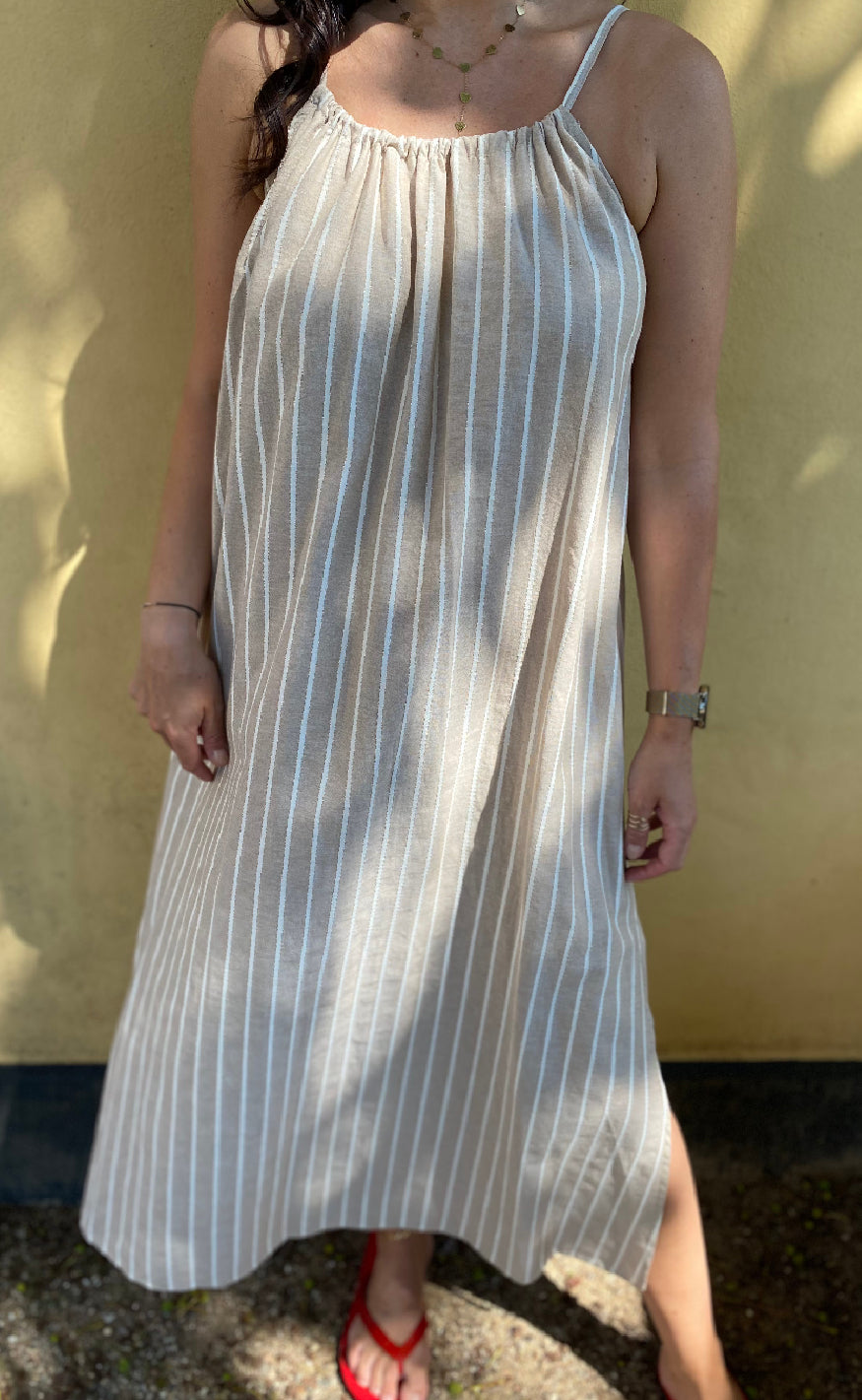Marta Du Chateau Kjole - Carmela - Beige