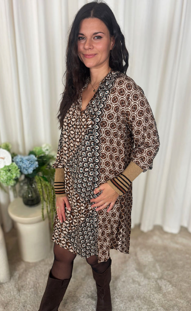 Marta Du Chateau Kjole - Dominika - Marrone