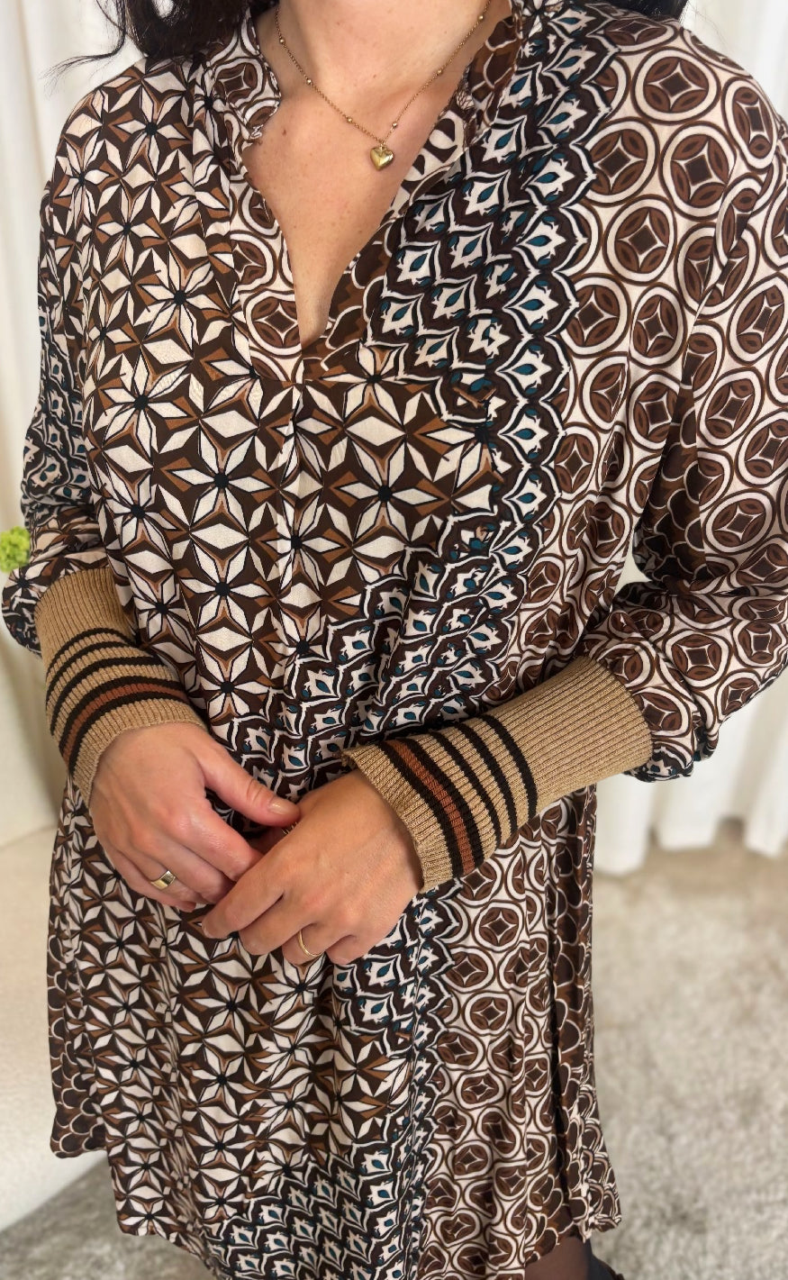 Marta Du Chateau Kjole - Dominika - Marrone
