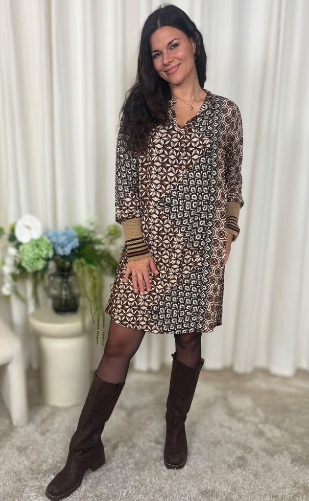 Marta Du Chateau Kjole - Dominika - Marrone