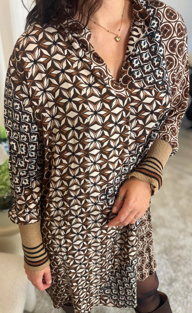 Marta Du Chateau Kjole - Dominika - Marrone