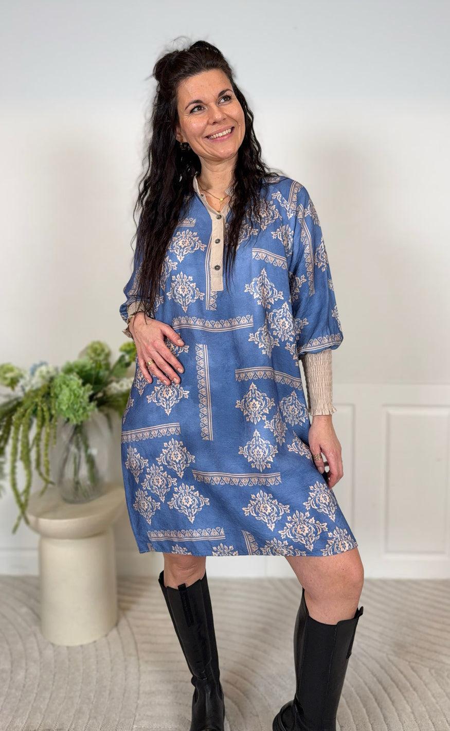 Marta Du Chateau Kjole - Eva - Blue Jeans
