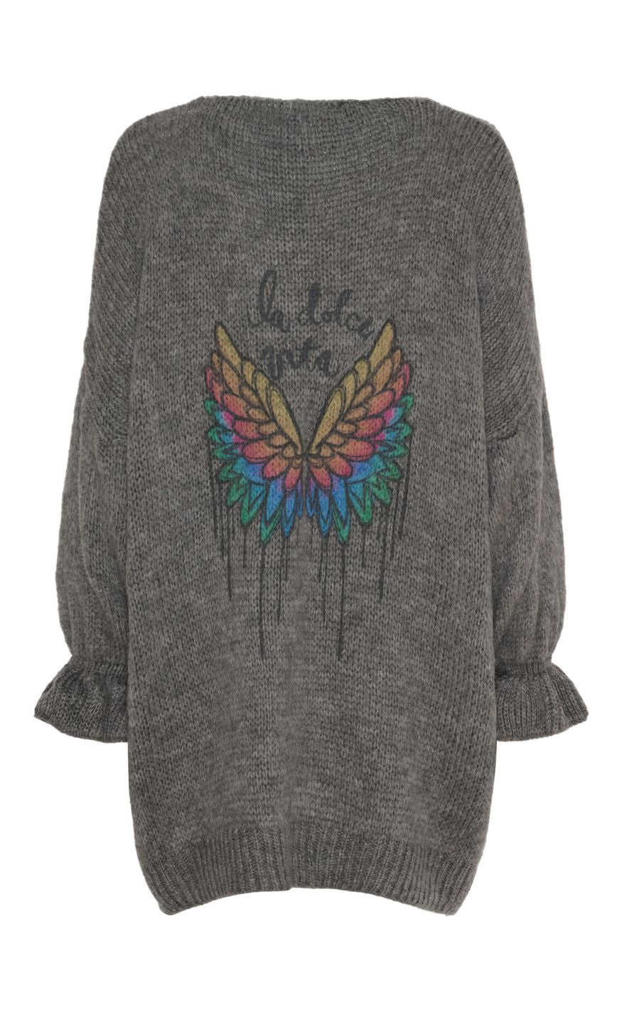 Marta Du Chateau Kjole - Floriane Knit - Medium Grey