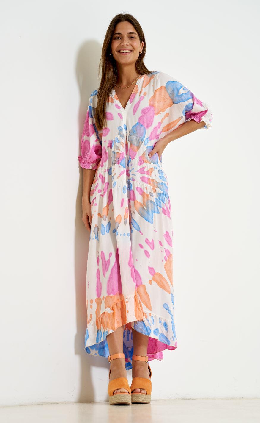 Marta Du Chateau Kjole - K1070 - Fuxia