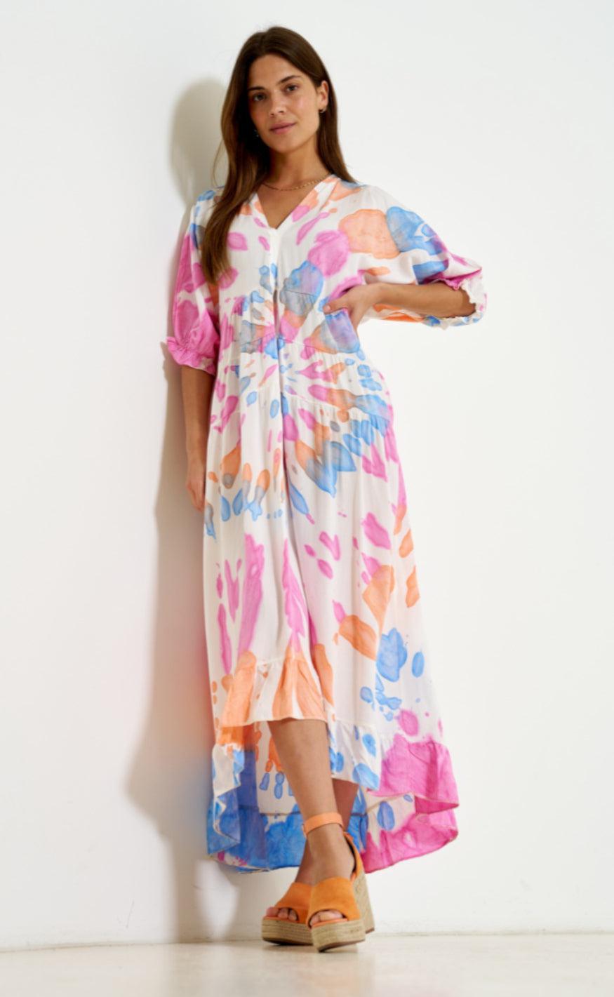 Marta Du Chateau Kjole - K1070 - Fuxia