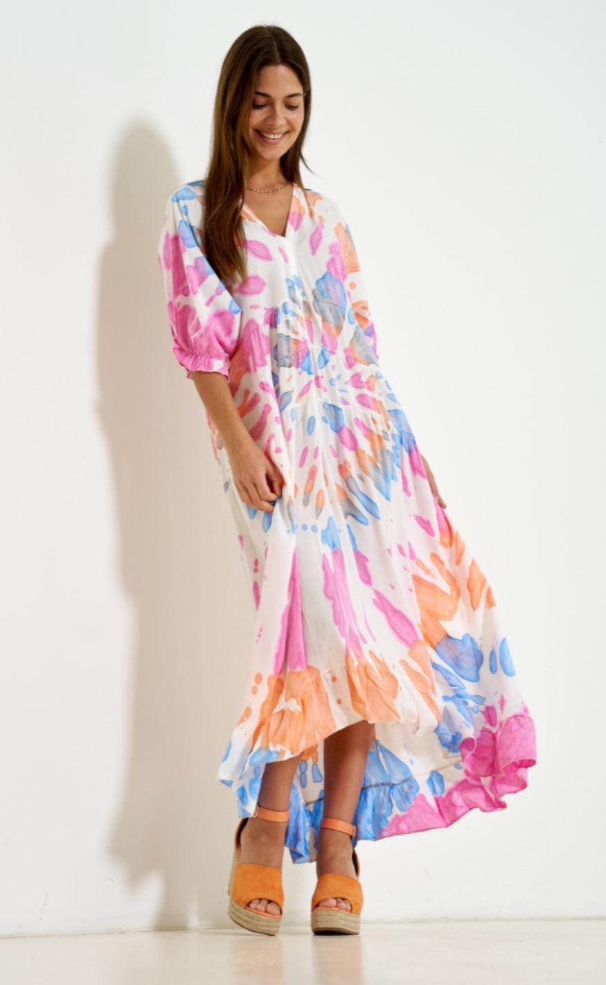 Marta Du Chateau Kjole - K1070 - Fuxia