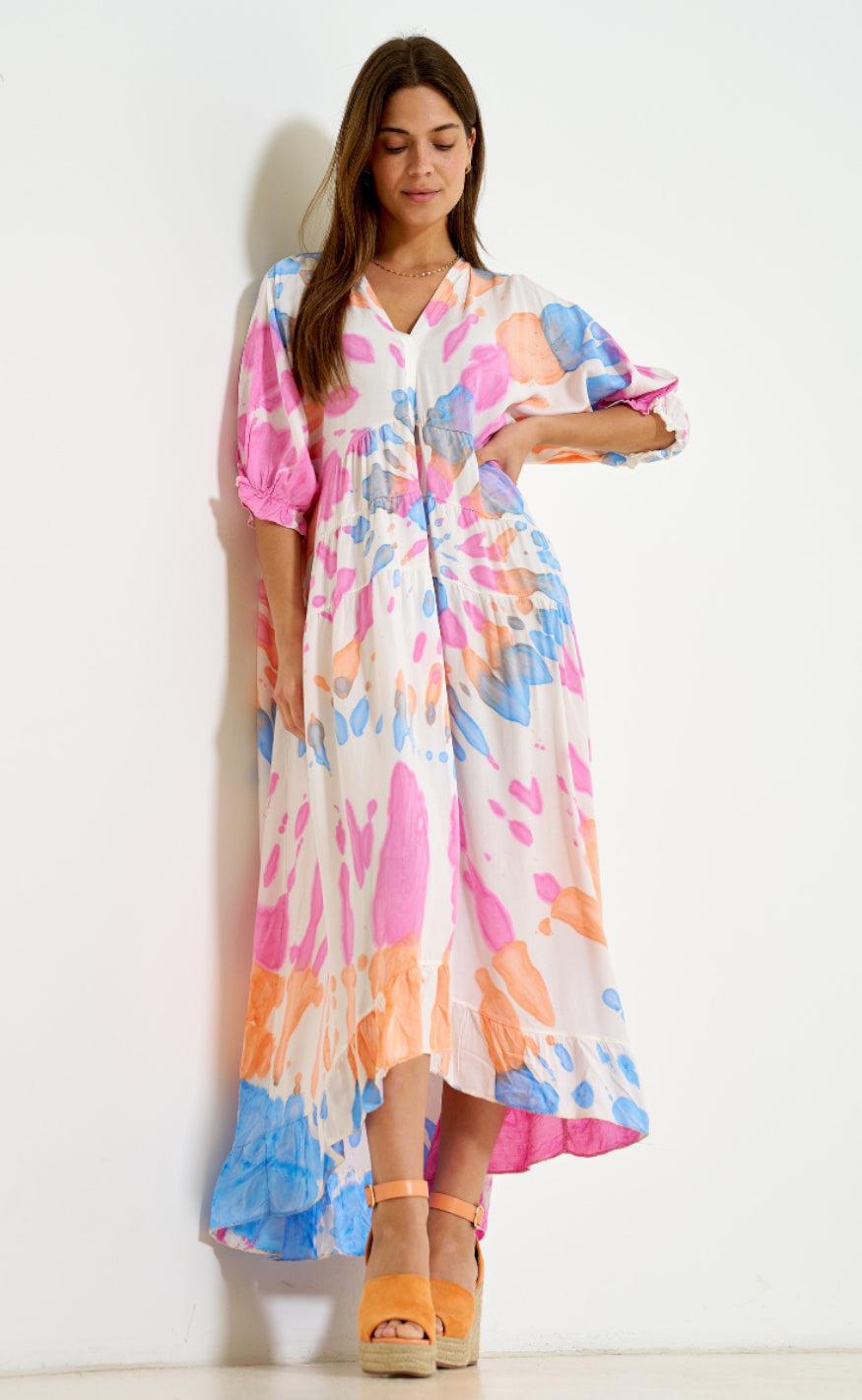 Marta Du Chateau Kjole - K1070 - Fuxia