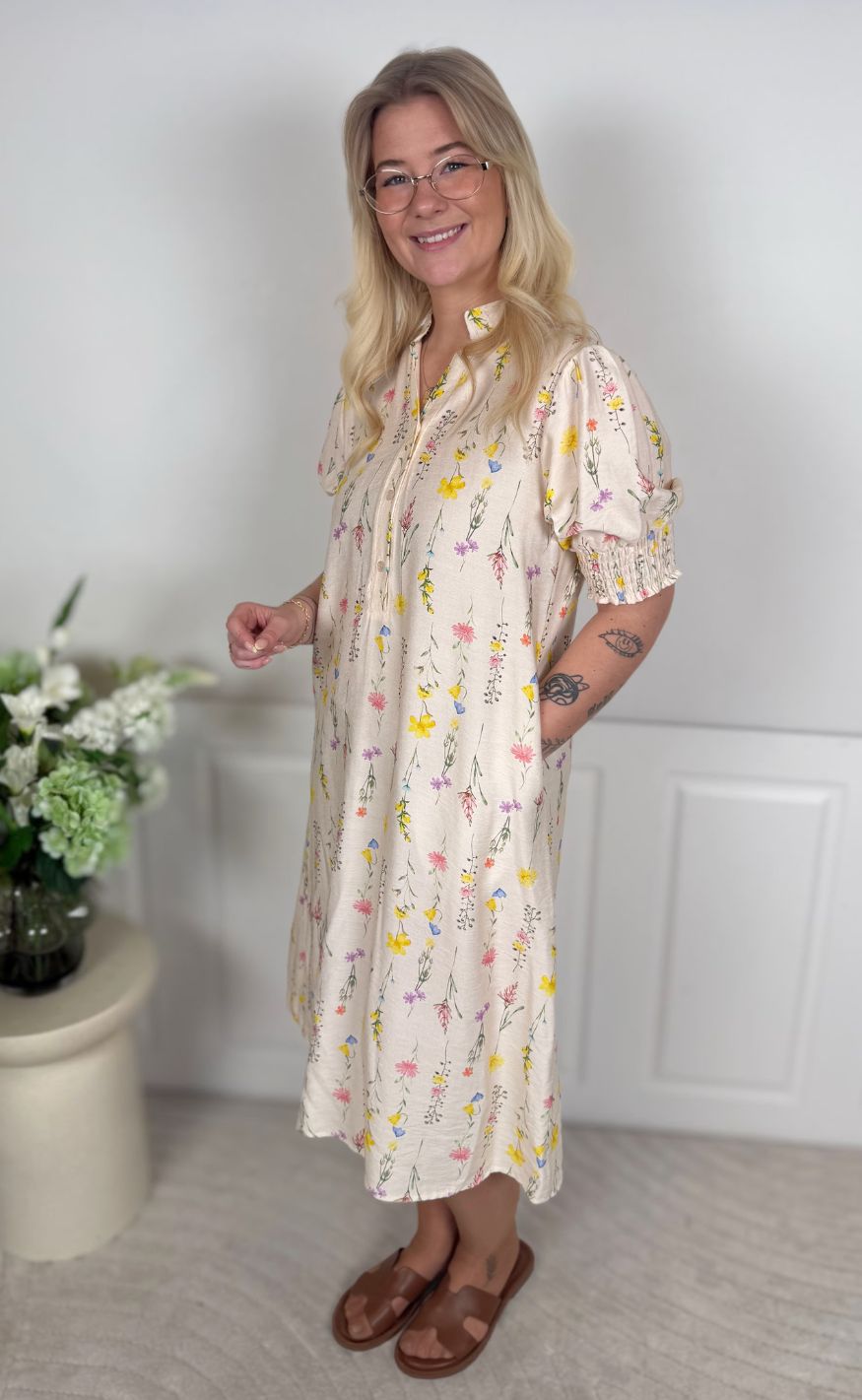 Marta Du Chateau Kjole - Lauren - Beige1220tpu