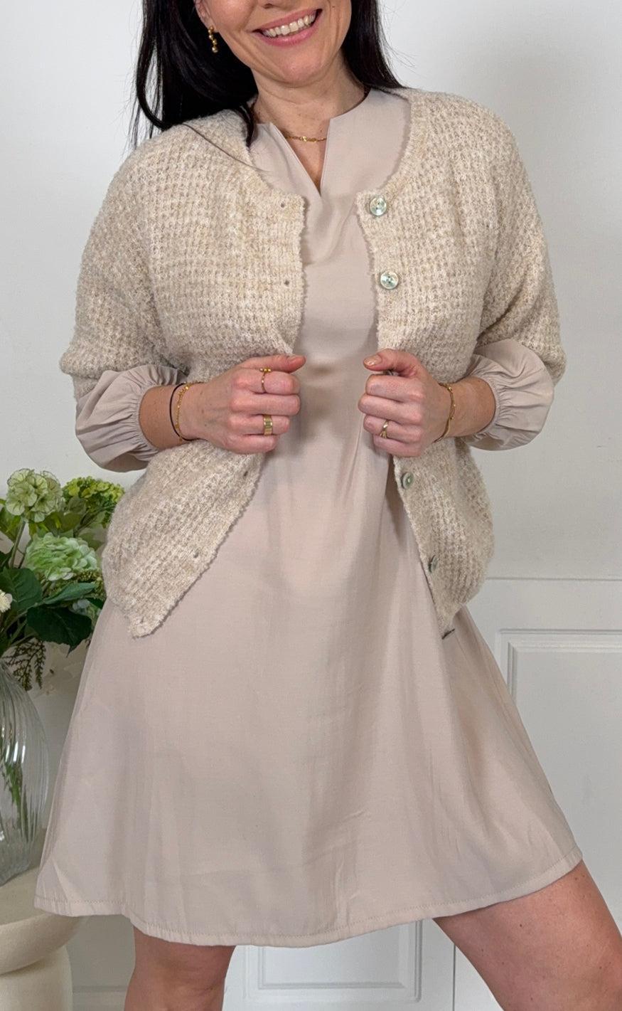 Marta Du Chateau Kjole - Louison - Beige