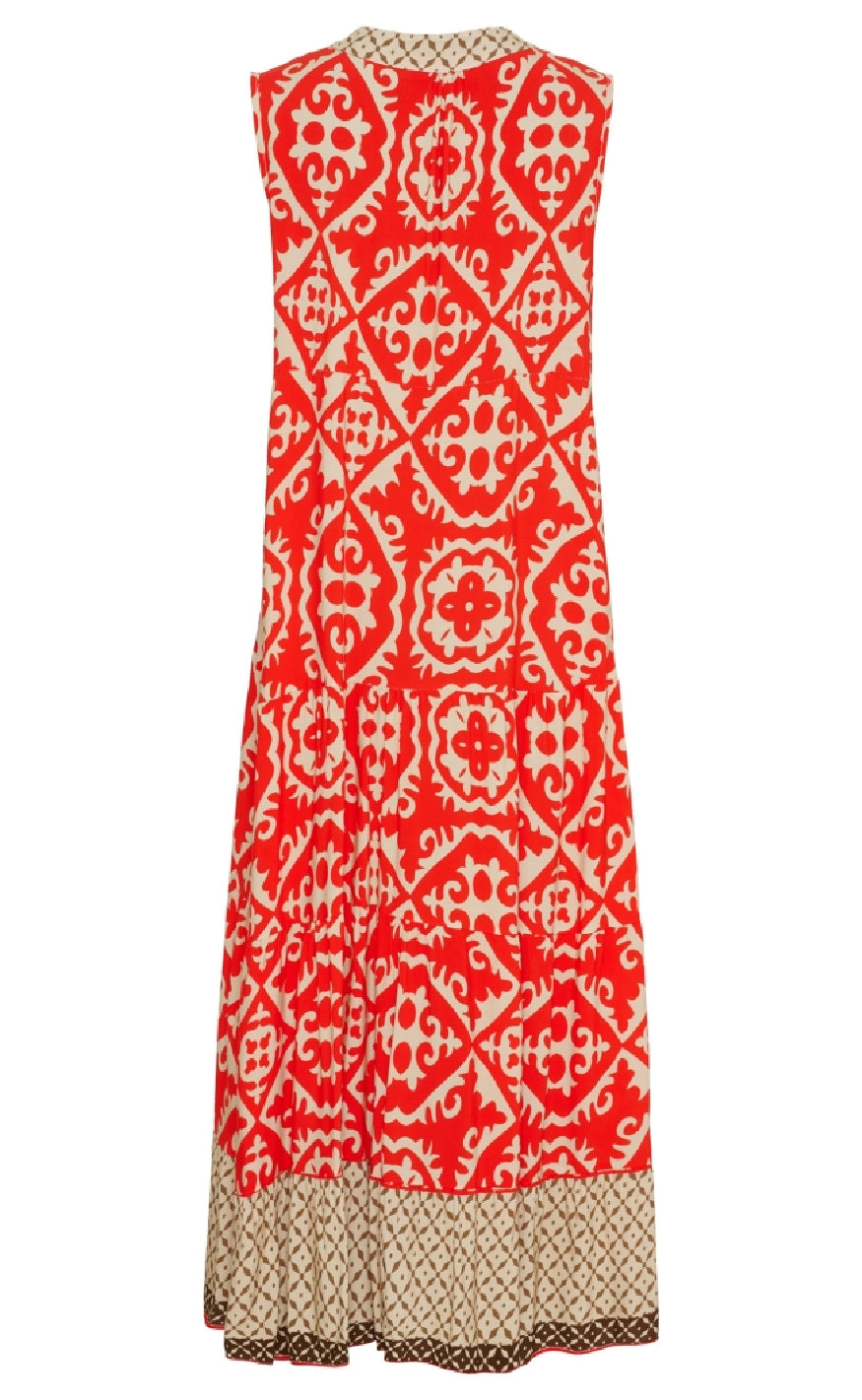 Marta Du Chateau Kjole - Lucie - Red/Beige