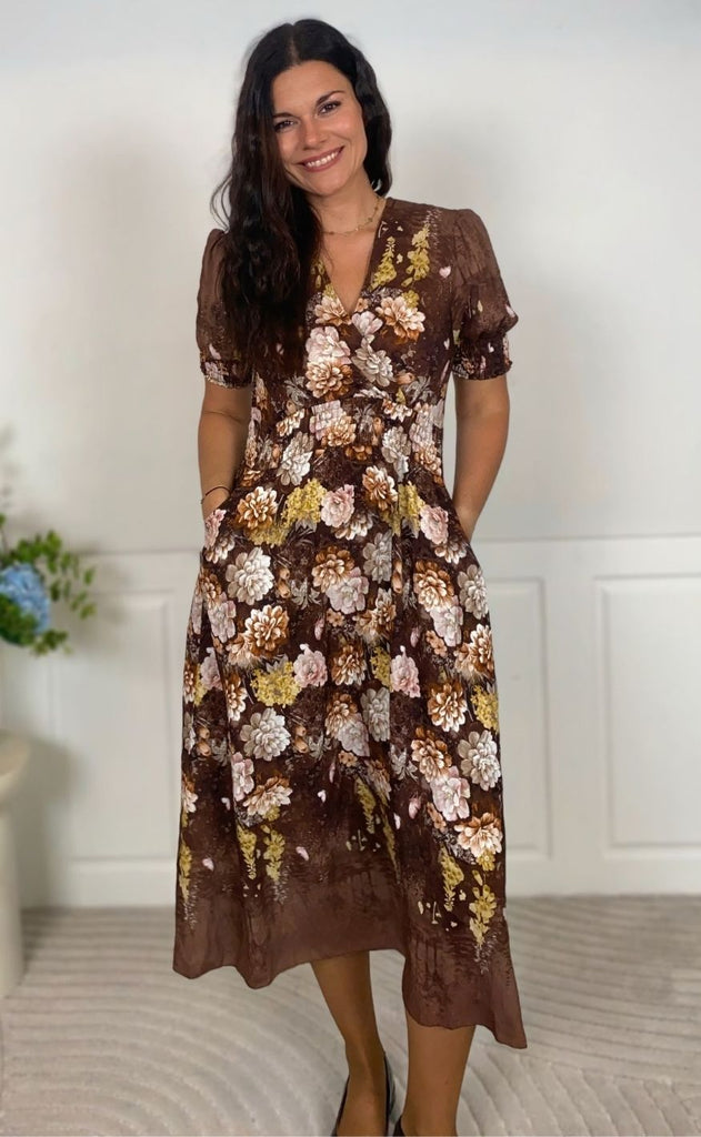 Marta Du Chateau Kjole - Lydia - Marrone