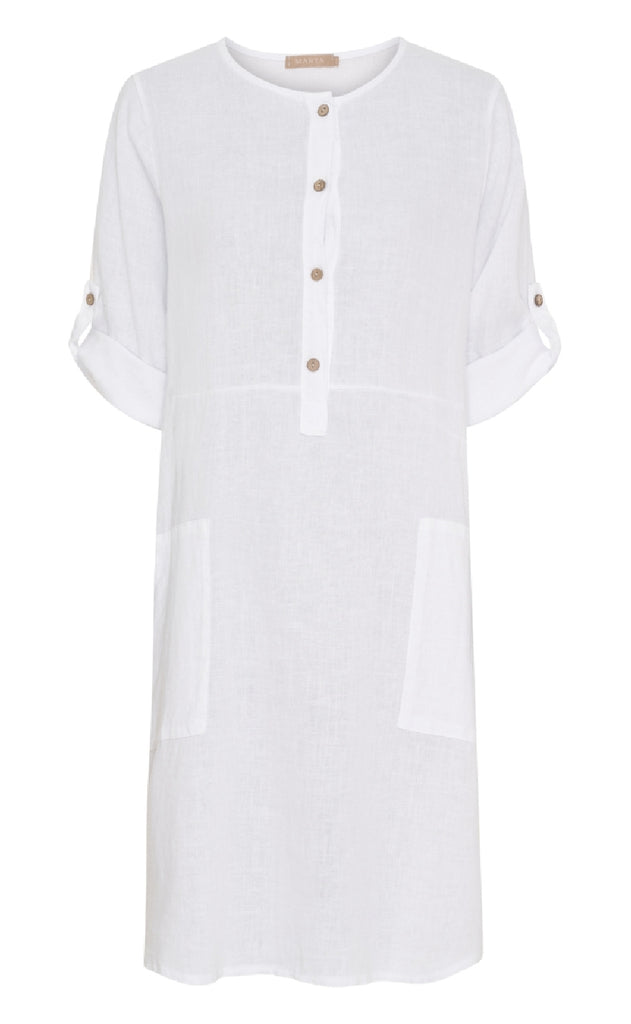 Marta Du Chateau Kjole - Mariella - Optical White