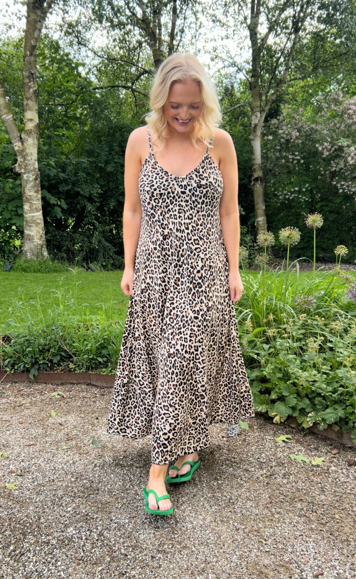 Marta Du Chateau Kjole - Melina - Beige Leo