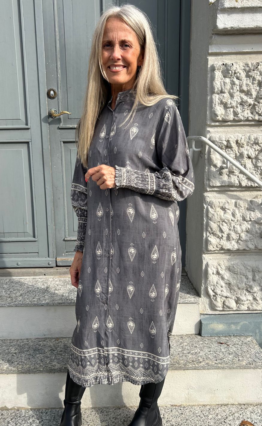 Marta Du Chateau Kjole - Merle - Grey