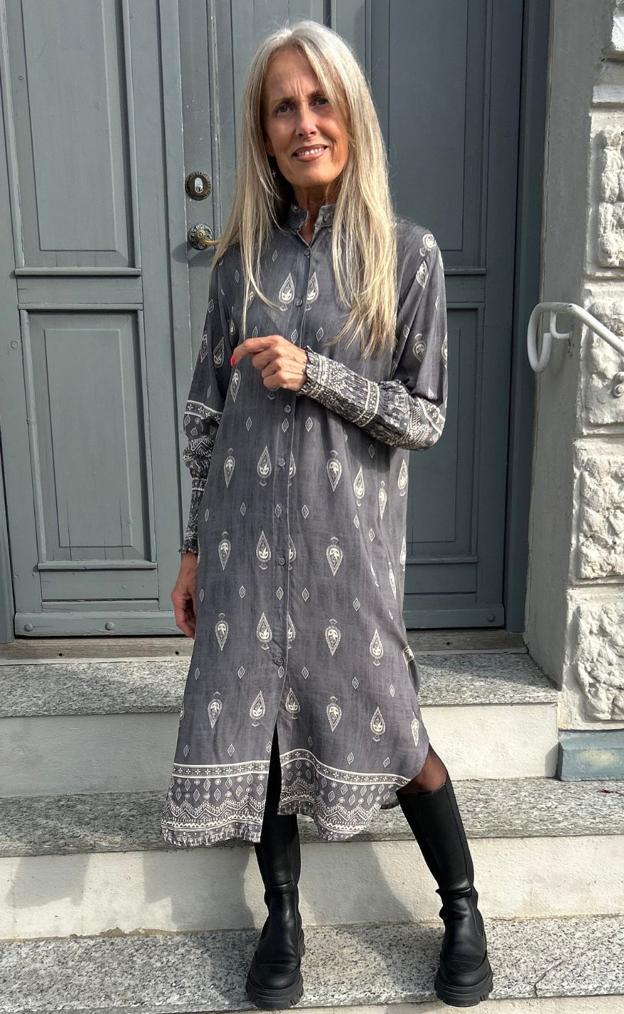 Marta Du Chateau Kjole - Merle - Grey