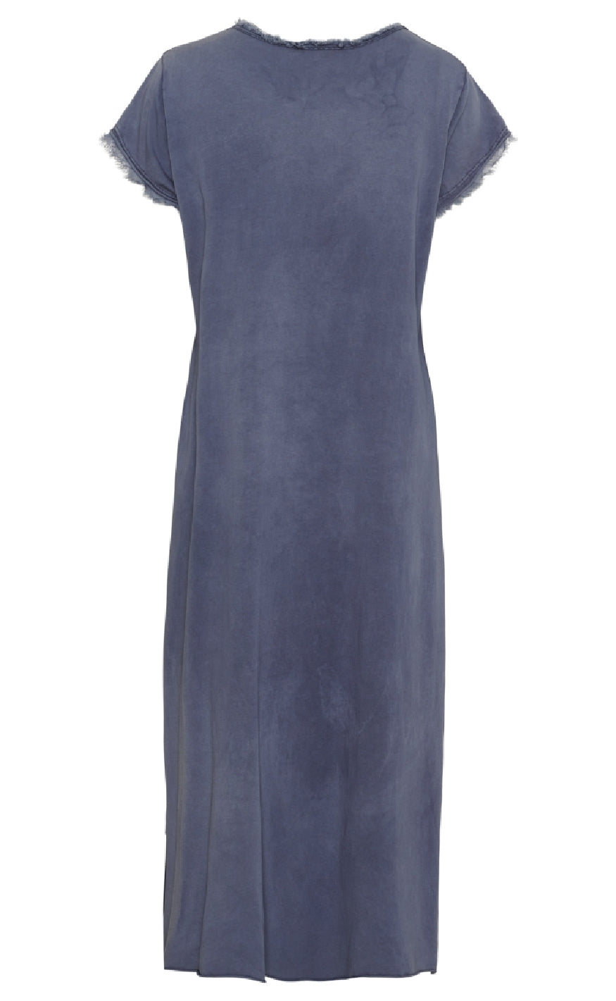 Marta Du Chateau Kjole - Rosalia - Dark Blue/Arancio Fluo