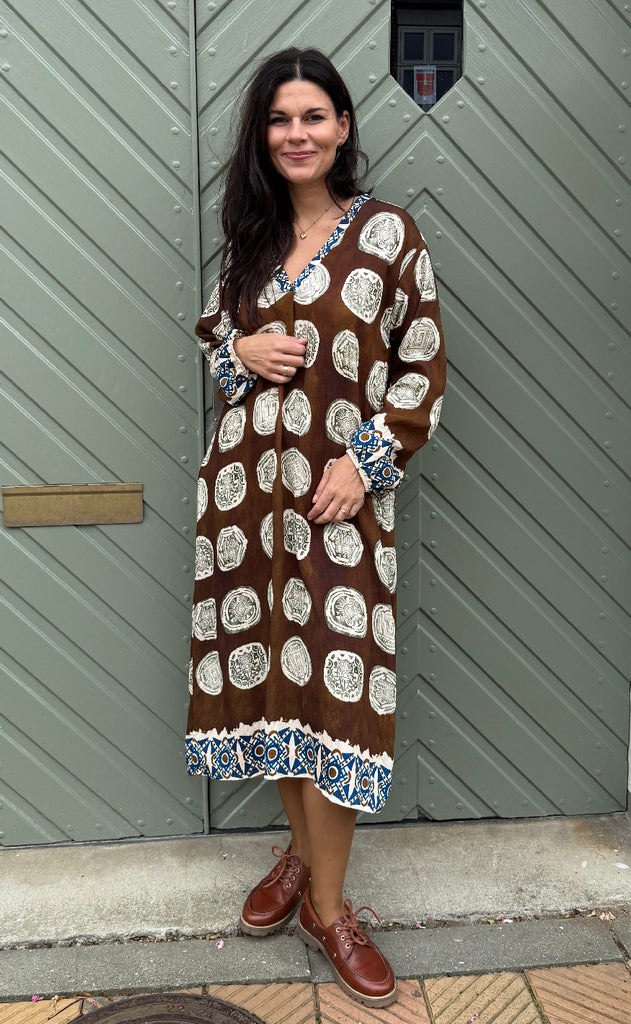 Marta Du Chateau Kjole - Vivienne - Marrone