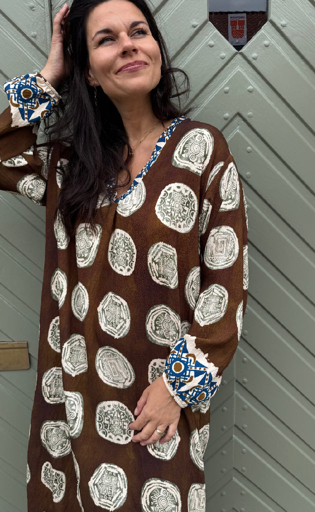 Marta Du Chateau Kjole - Vivienne - Marrone