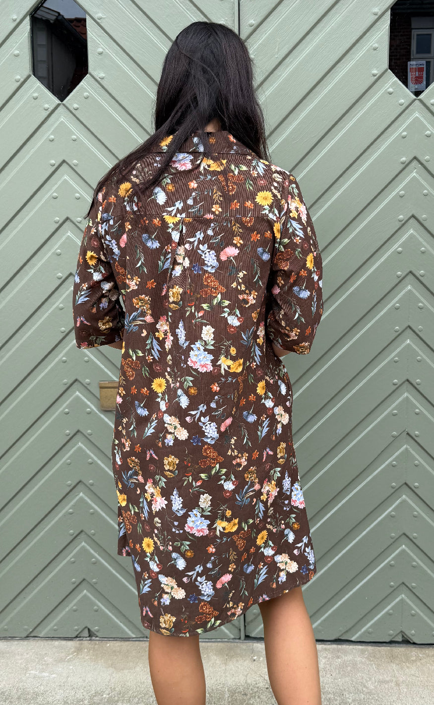 Marta Du Chateau Kjole - Wildrose - Brown Print
