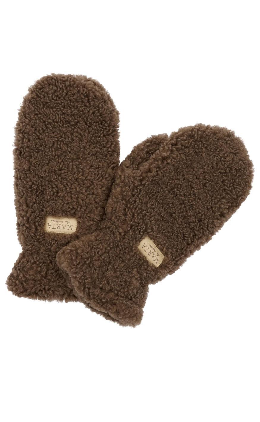 Marta Du Chateau Luffer - Marta Teddy Mitten - Brown