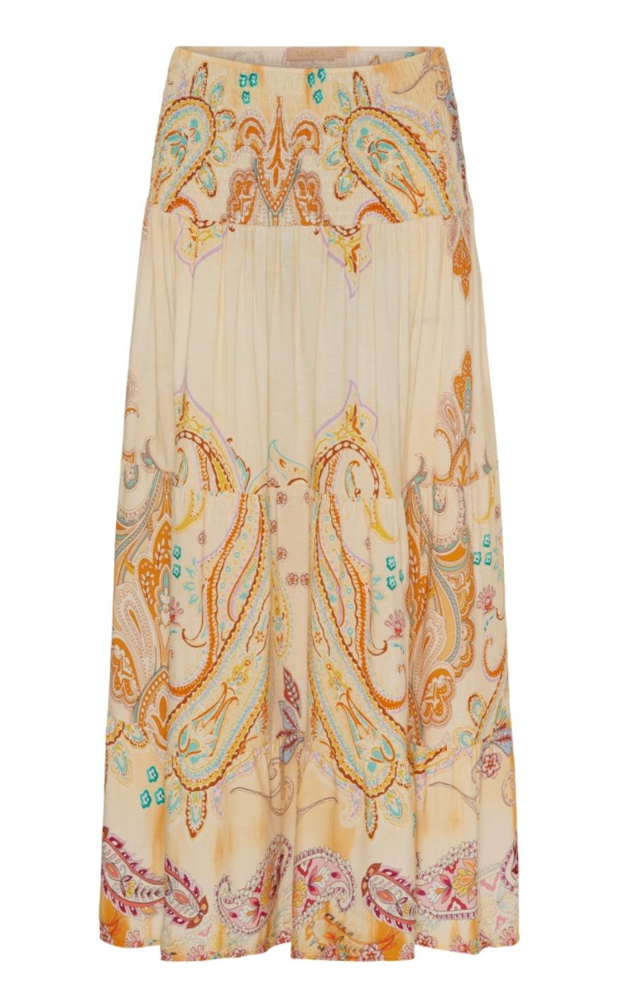 Marta Du Chateau Nederdel - 5201 / 5849 - 1274 Beige Print