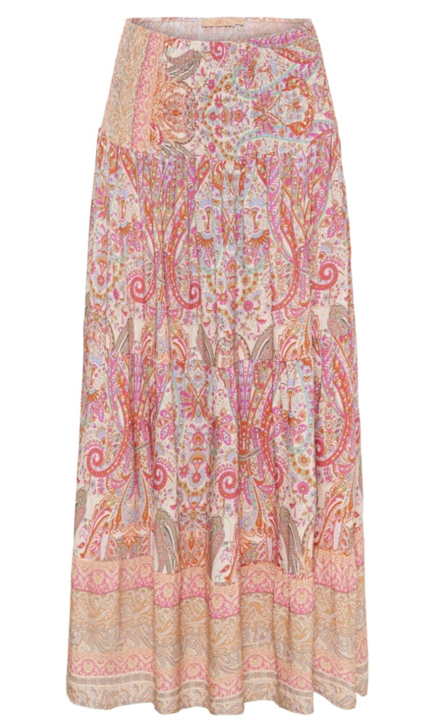 Marta Du Chateau Nederdel - 5201 / 5849 - Beige Print