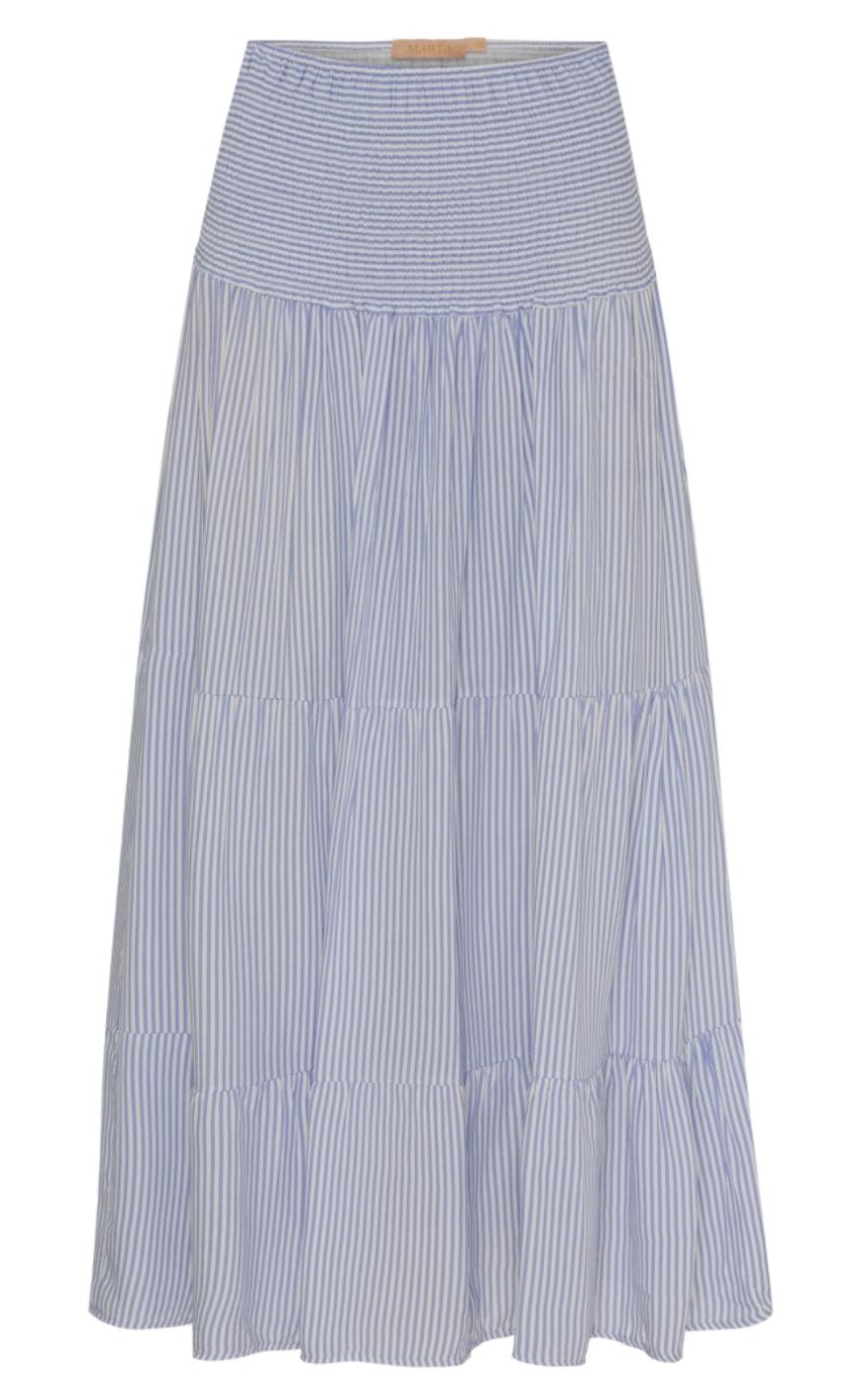 Marta Du Chateau Nederdel - 5201 / 5849 - Jeans Stripe