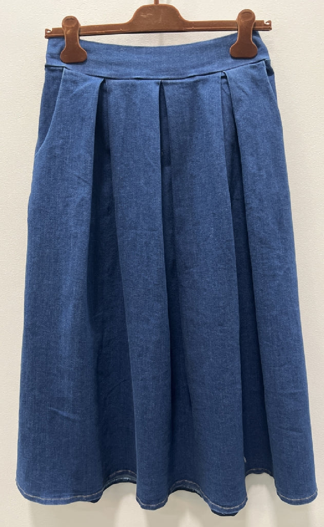 Marta Du Chateau Nederdel - Aila - Medium Blue