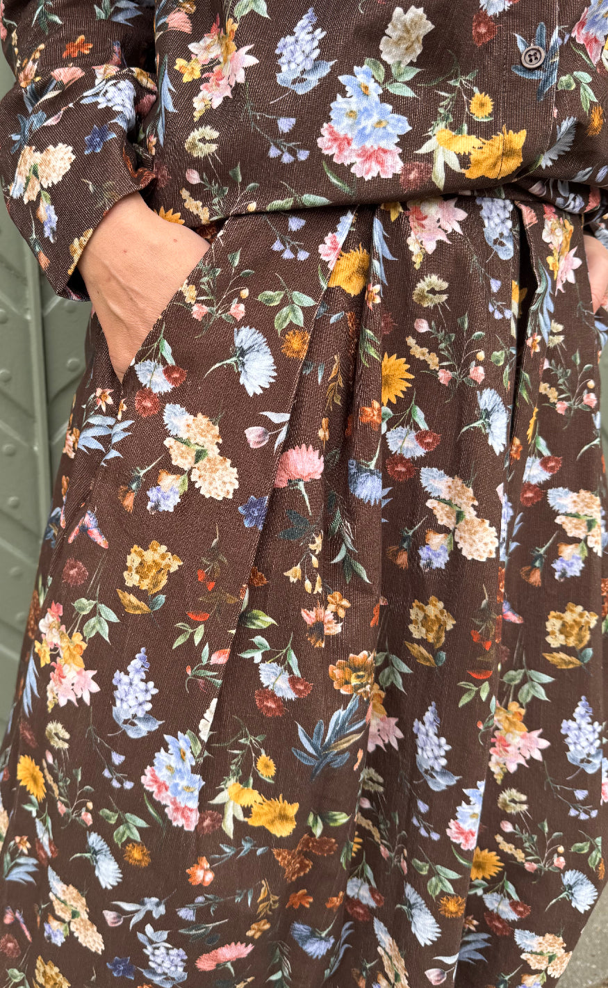 Marta Du Chateau Nederdel - Ciela - Brown Print