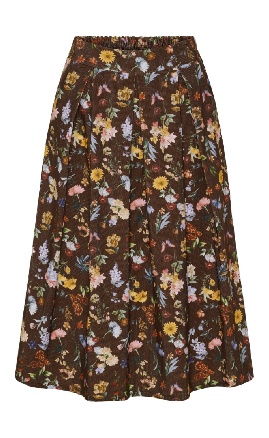 Marta Du Chateau Nederdel - Ciela - Brown Print