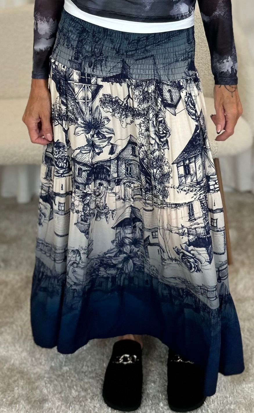 Marta Du Chateau Nederdel - Princess - Navy 1634
