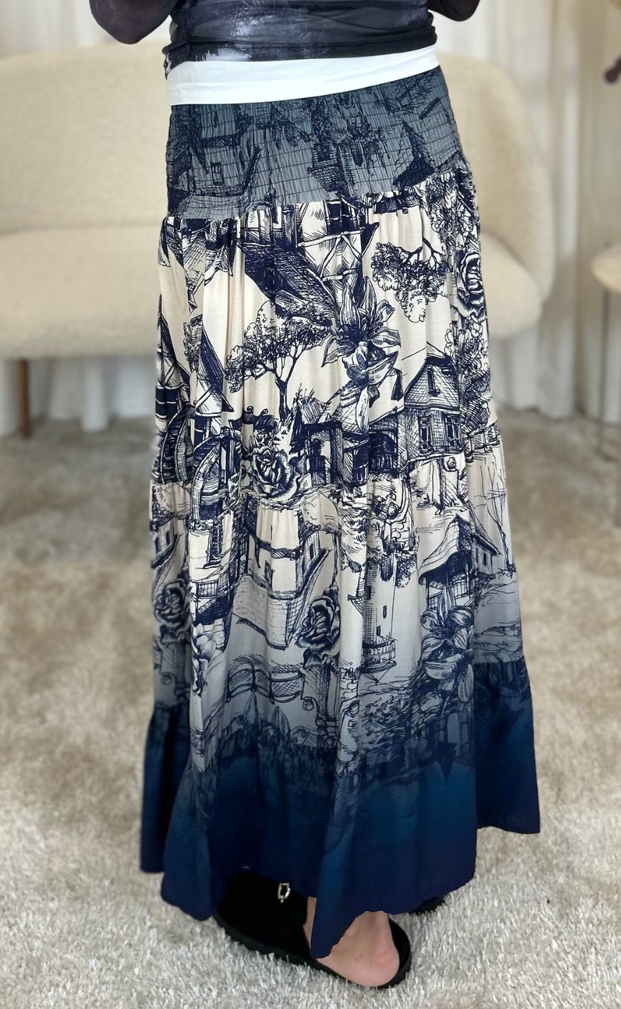 Marta Du Chateau Nederdel - Princess - Navy 1634