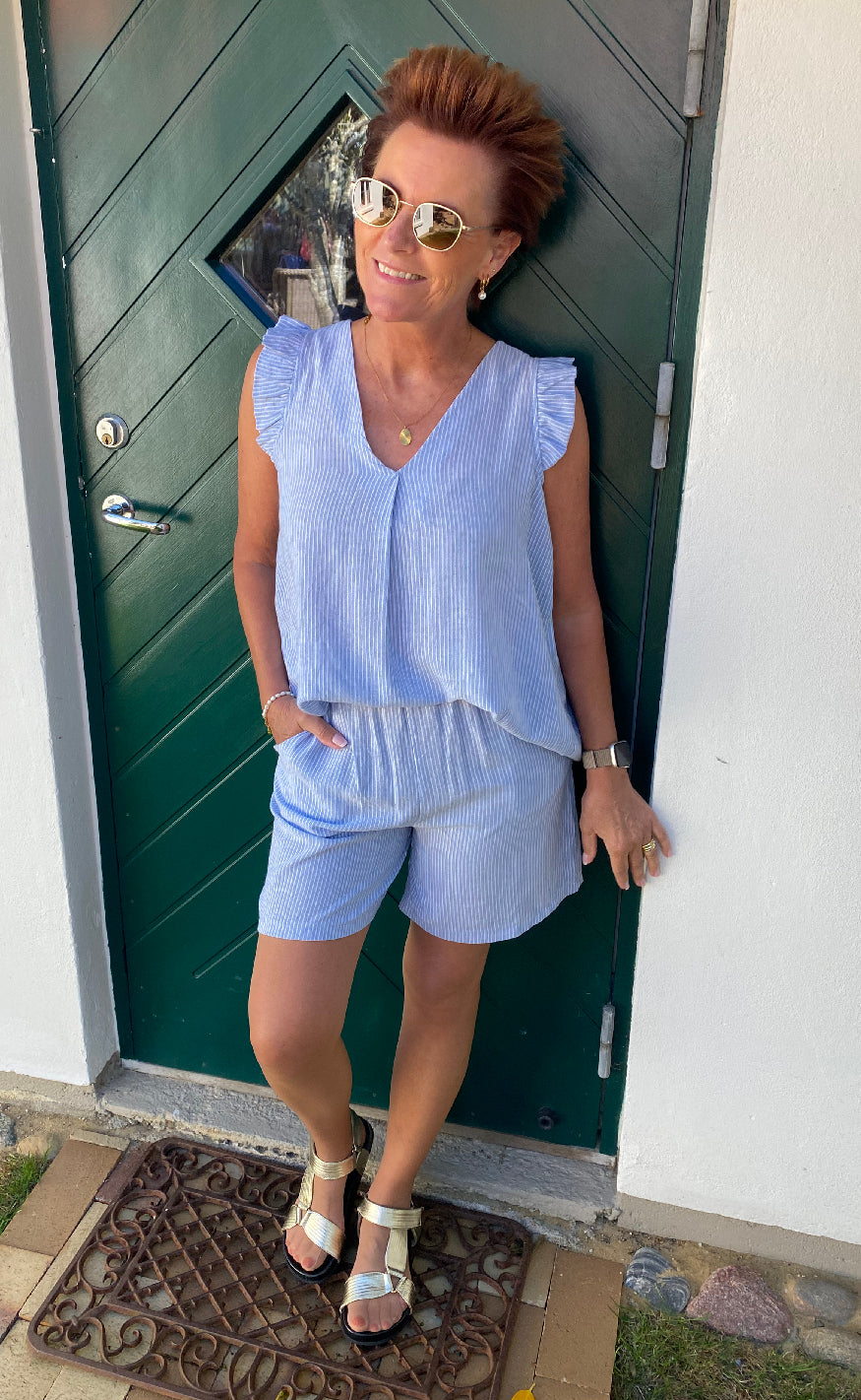 Marta Du Chateau Top - Giorgia - Blue