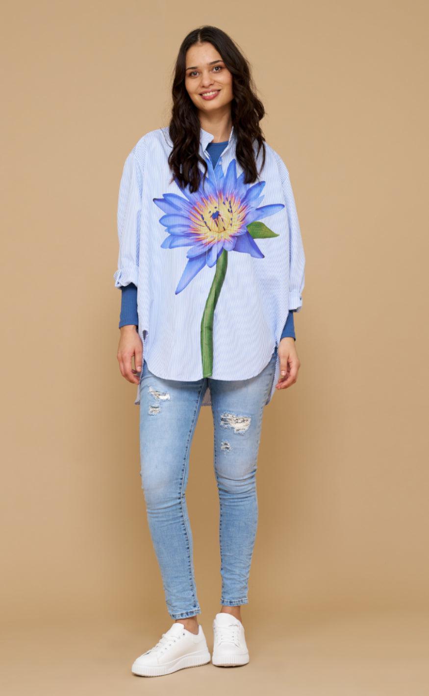Marta Du Chateau Skjorte - 83215 Natasha - Blue