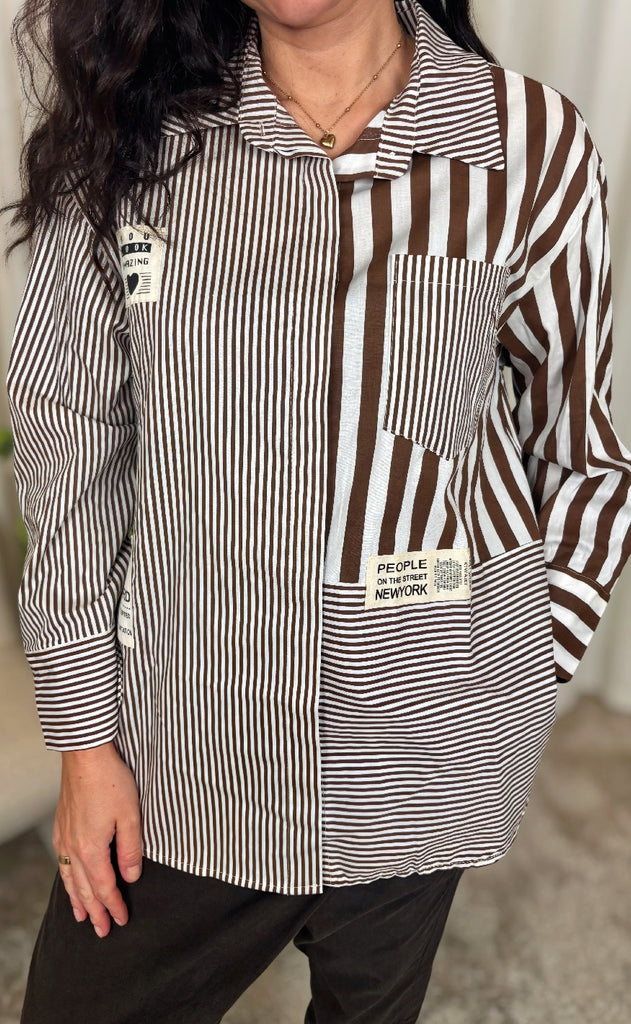 Marta Du Chateau Skjorte - Birch - Moro Stripe