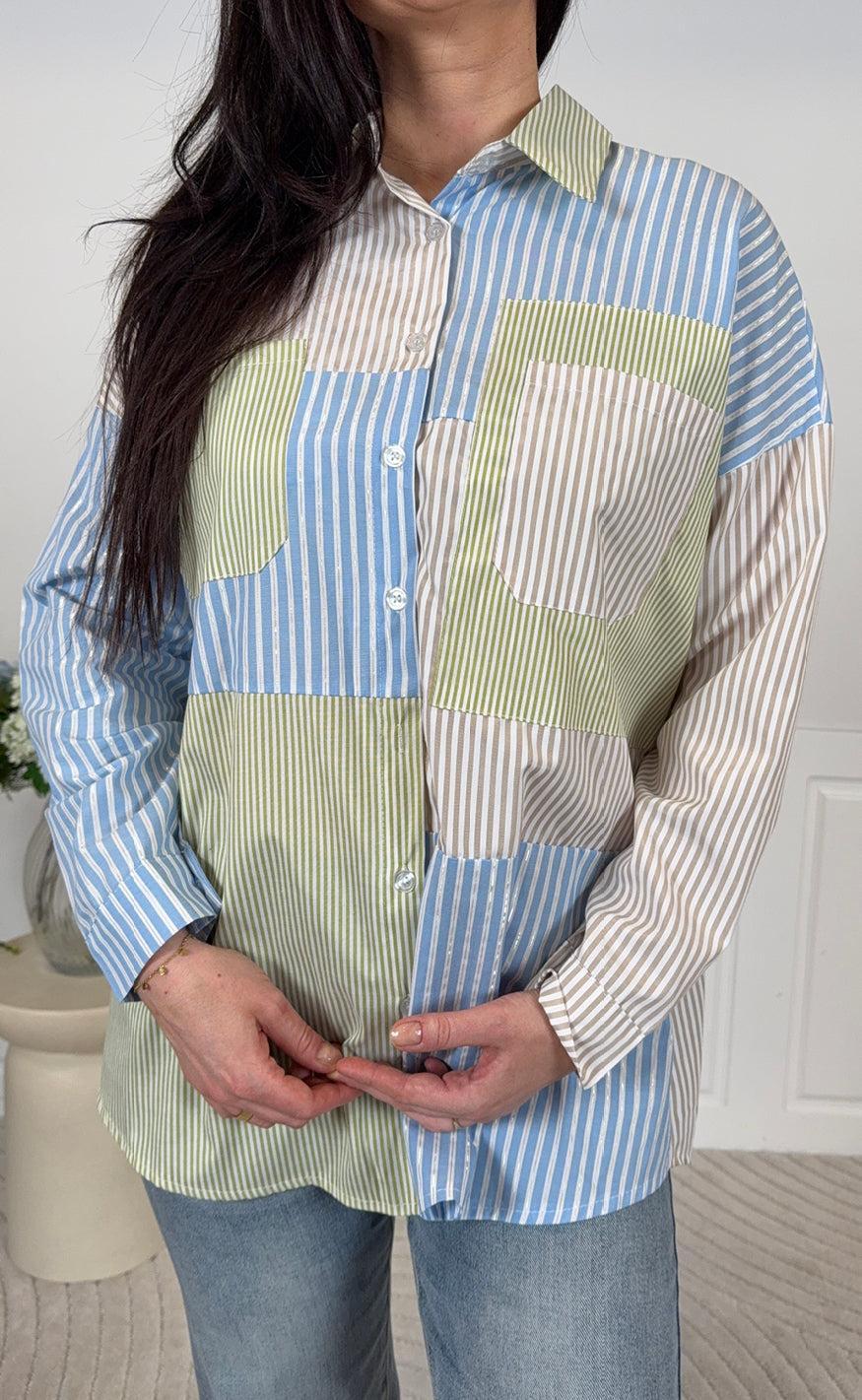 Marta Du Chateau Skjorte - Blandine - Multi Beige