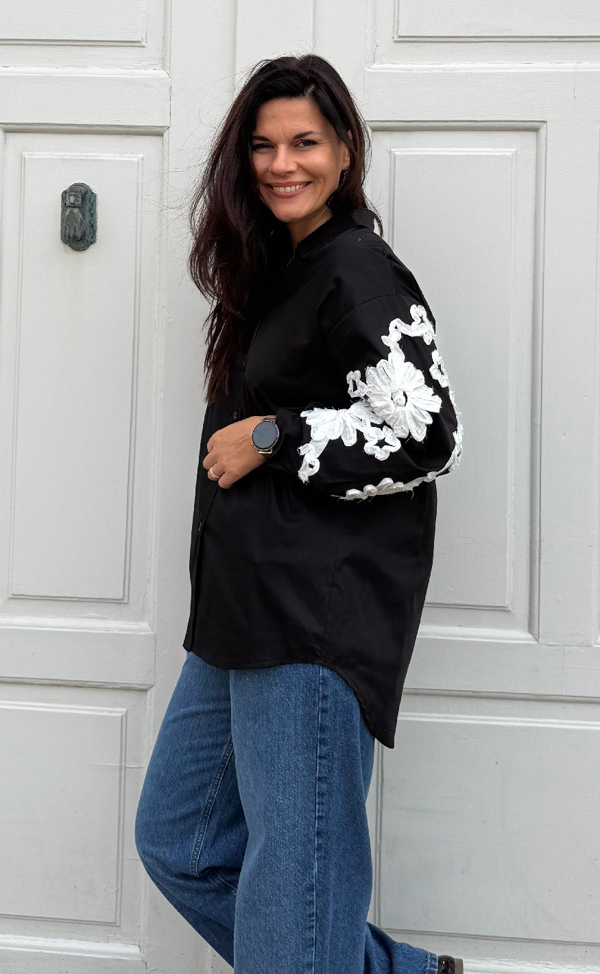 Marta Du Chateau Skjorte - Gardenia - Black