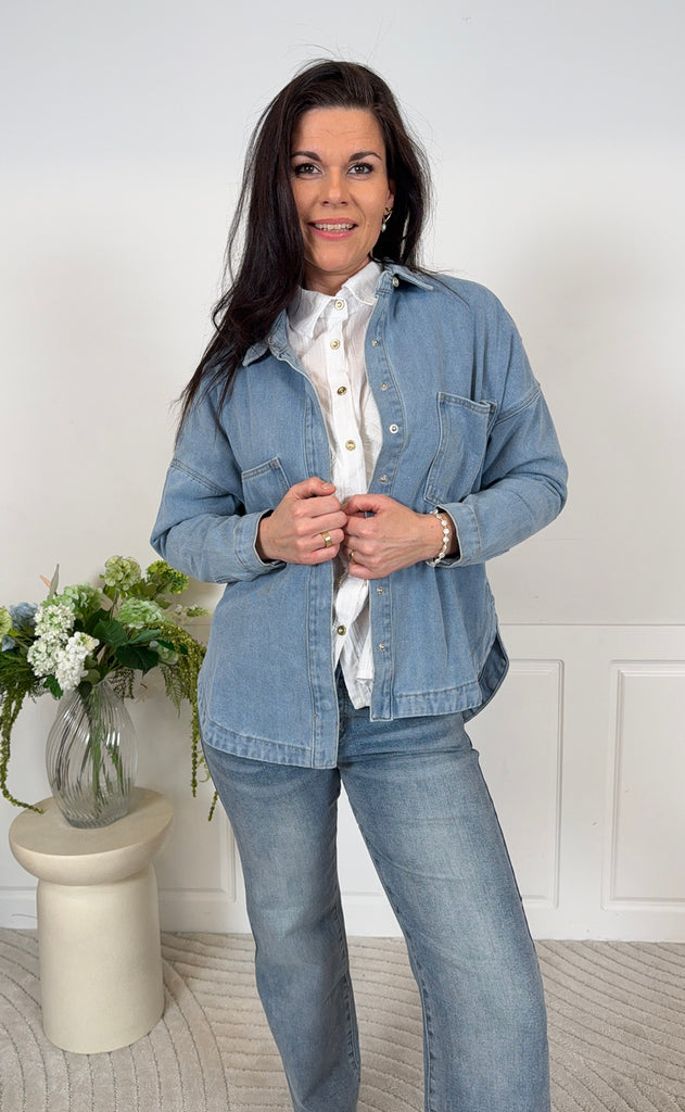 Marta Du Chateau Skjorte - Ivana - Blue Denim