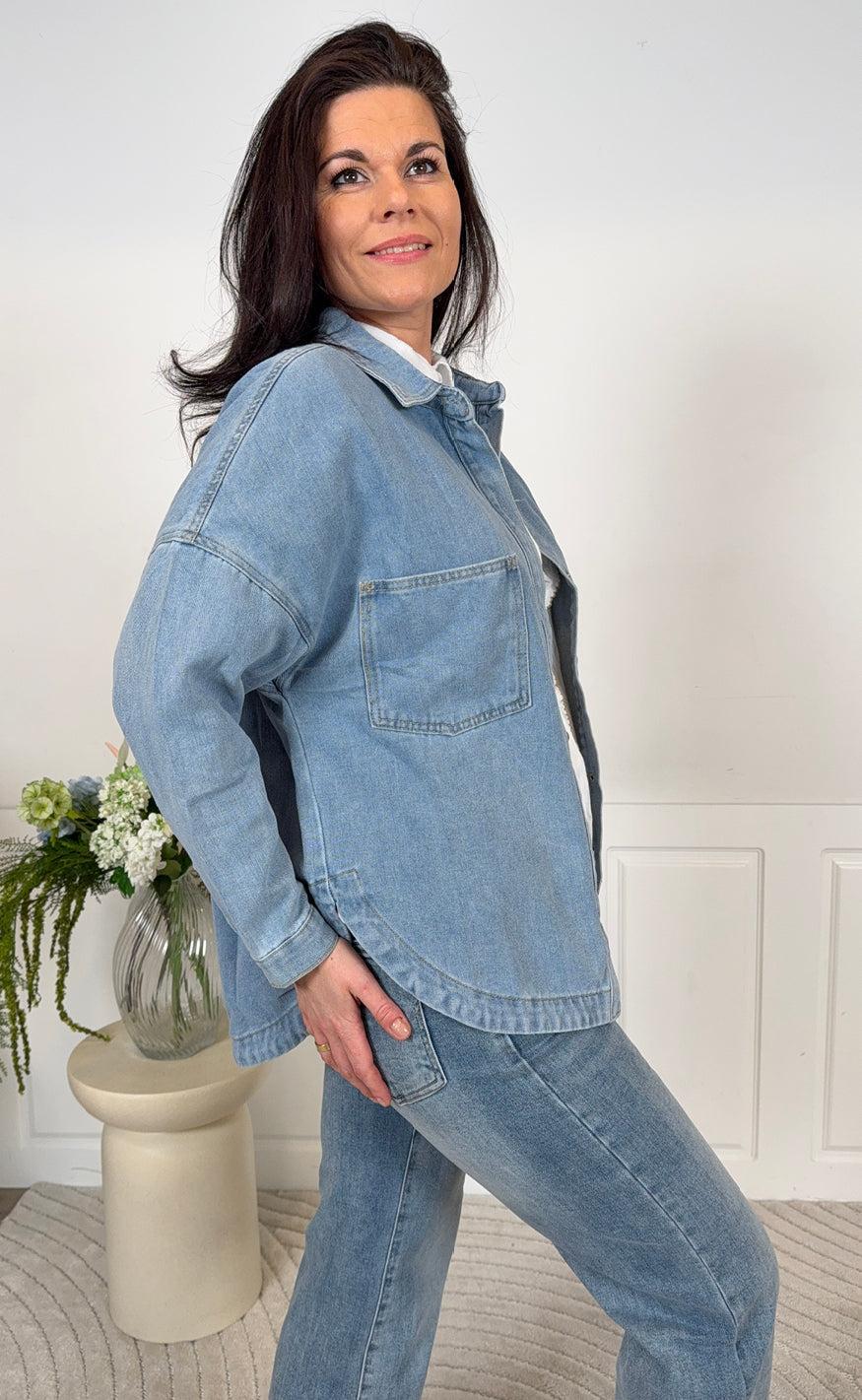 Marta Du Chateau Skjorte - Ivana - Blue Denim