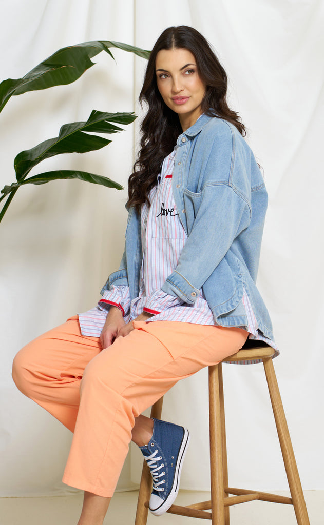 Marta Du Chateau Skjorte - Ivana - Blue Denim