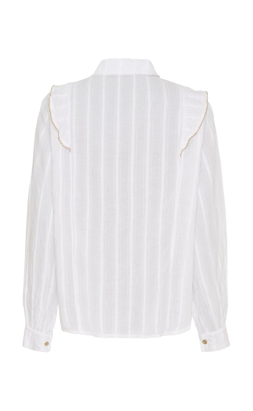 Marta Du Chateau Skjorte - Laurette - White/Beige