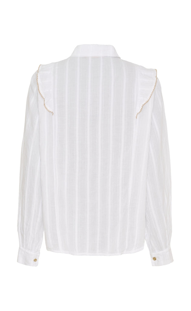 Marta Du Chateau Skjorte - Laurette - White/Beige