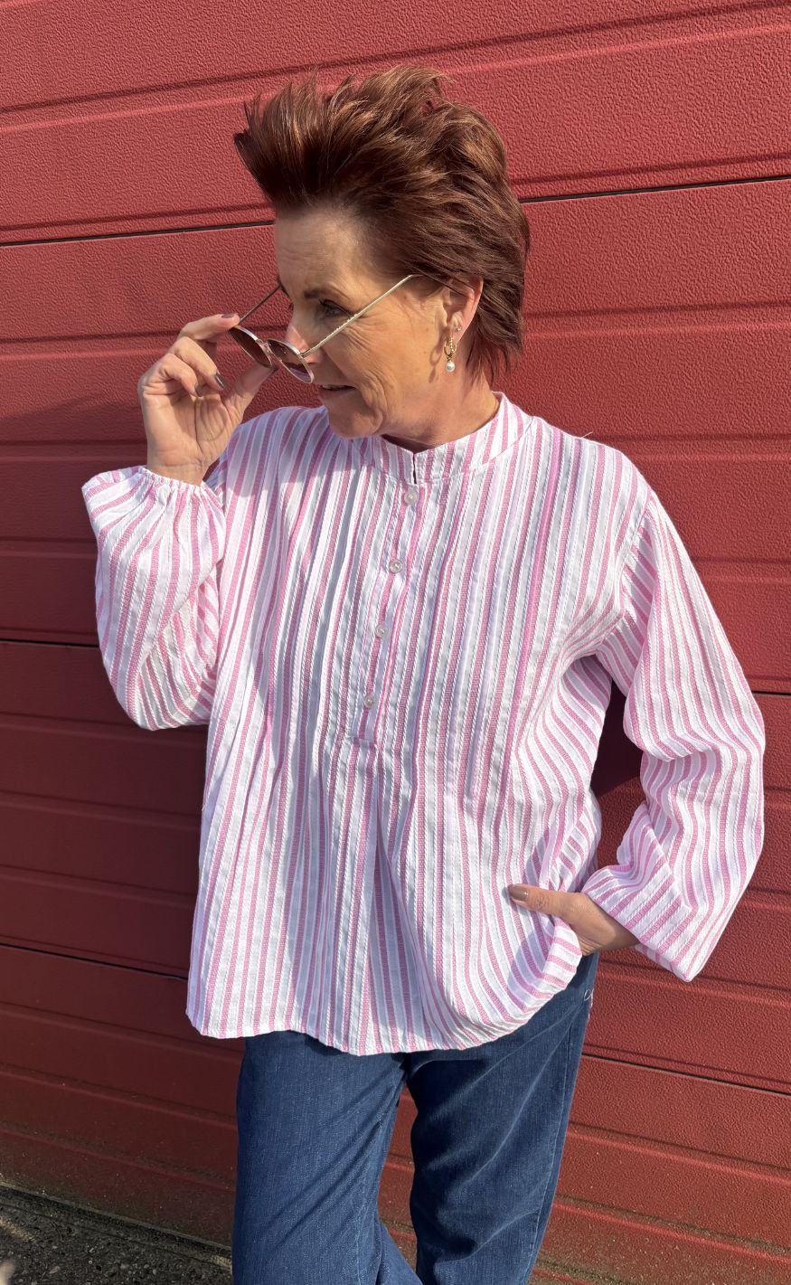 Marta Du Chateau Skjorte - Maren - Pink